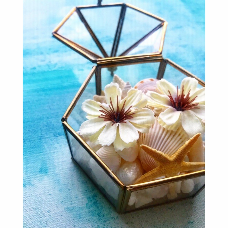 アンティークガラスケース貝殻リングピロー 通販 Lineポイント最大5 0 Get Lineショッピング