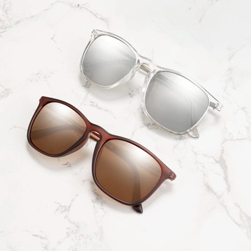 KYLE瀟灑 休閒時尚墨鏡 (兩色) 透明