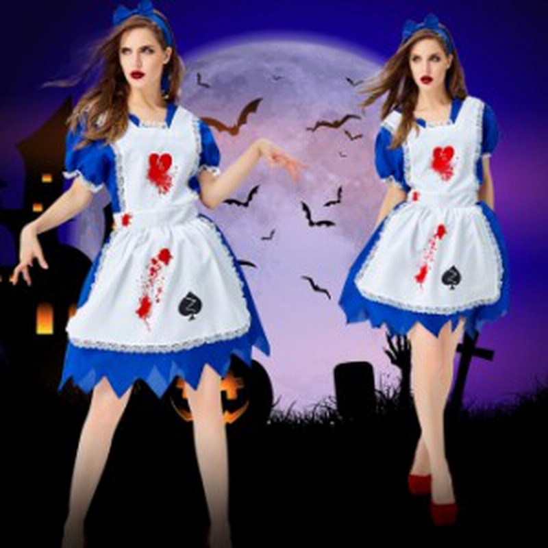 ゾンビ 血まみれアリス メイド服 メイド 童話 ワンピース S Xxl ハロウィン コスプレ衣装 Ps3850 通販 Lineポイント最大1 0 Get Lineショッピング
