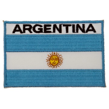 DIY刺繡徽章 阿根廷 刺繡電繡布貼 熨斗裝飾貼 電繡燙布貼紙 熨斗布標 刺繡補丁 電繡肩章 Flag Patch識別章 _廠商直送