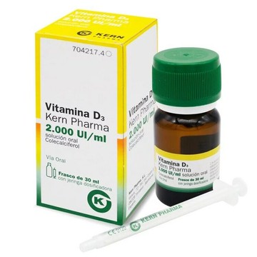【西班牙原裝進口】Kern藥廠維生素D3滴劑(非活性) 2000IU/ml, 30ml瓶裝