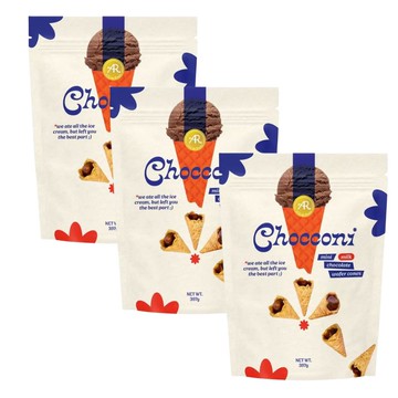 [COSCO代購6] W1744884 A&R 牛奶巧克力迷你甜筒餅乾 397公克 3組