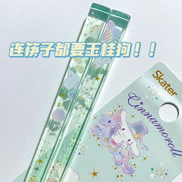 臺灣/現✨餐具 筷子 木筷 公筷 耐高溫日本三麗鷗玉桂狗高顏值透明筷子ins雙子星筷子可愛少女心亞克力