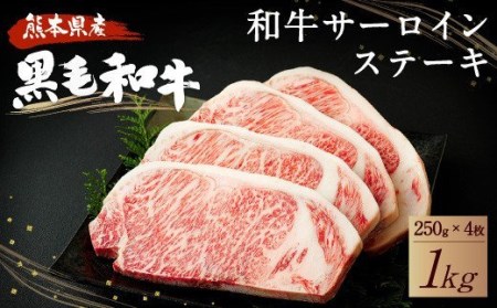 和牛 サーロイン ステーキ 1kg（250g×4枚）黒毛和牛 牛肉