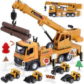 cute stone 盟石 兒童工程小汽車與運輸車套裝玩具 CS5003  1組