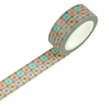 | 復古花磚系列 - 排列02 | 日本和紙膠帶