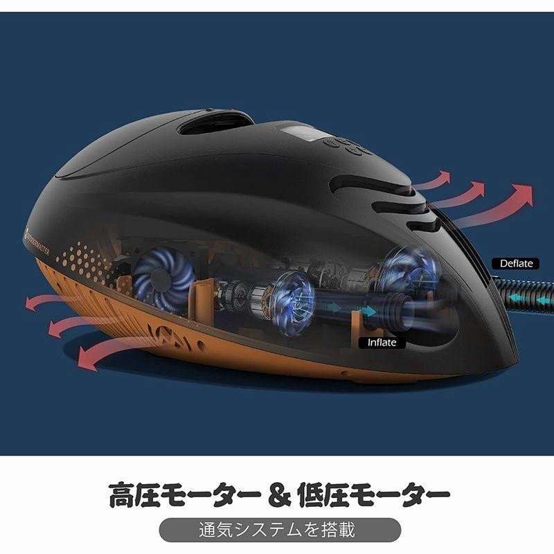 電動エアーポンプ 空気入れ 空気抜き 液晶スクリーン 日光可読LCD