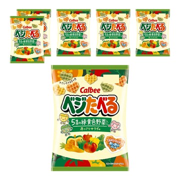 Calbee 卡樂比 Vegetaberu 心型野菜餅  50g  6包