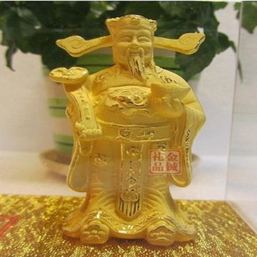 [協貿國際]   絨沙金財神爺擺件