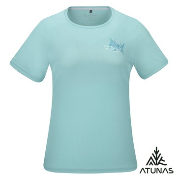 【ATUNAS 歐都納】女款POLARTEC POWER DRY短袖T恤A1TS2504W霧綠