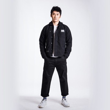 L.I.M.I.T.E - 男裝磨毛夾棉外套, 黑色