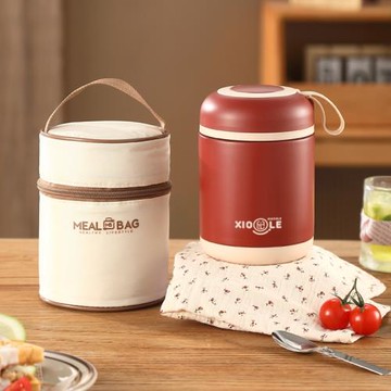 雄樂長效保溫杯便攜兒童學生女早餐杯子燕麥豆漿牛奶杯304不銹鋼