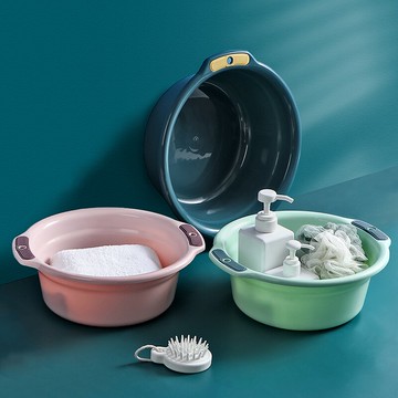 耐浪加厚雙耳塑料臉盆 家用大號嬰兒小洗衣盆學生宿舍洗臉盆子