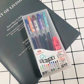 筆樂 Q5 跳動中性筆組 PC7506-10 (0.5mm) (10色組) (附修正帶)【APP滿額下單10%點數(單一帳號最高5000點)】1/31止
