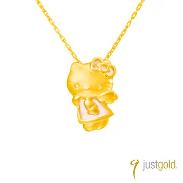 鎮金店Just Gold 少女情懷Hello Kitty系列(純金)-黃金墜子