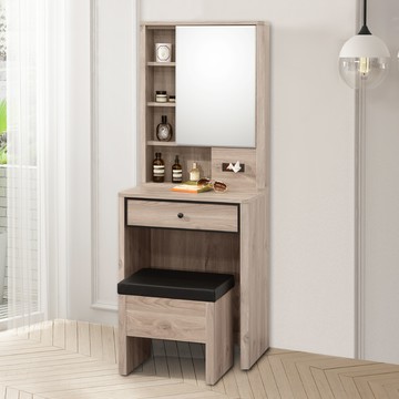 【Homelike】喜家居2尺化妝桌椅組(2236)