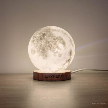 Acorn Studio 橡果藝術 月球 LUNA Mini (8cm) 含底座