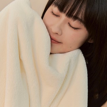 MOODO 沐兜｜舒芙蕾銀離子抗菌浴巾 - 奶霜白