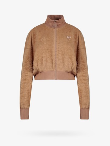 Cotton blend jacket with logo embroidery - K KRIZIA - gender_Woman