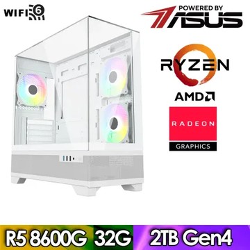 華碩B650平台【FE1GH1033A】(R5-8600G/32G/2TB)