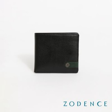 ZODENCE TAI撞色進口真皮4卡零錢袋短夾-多色