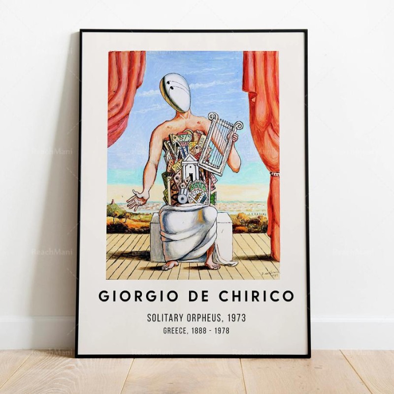 ポスター ジョルジョ デ キリコ キーリコ Giorgio de Chirico キャンバスアートポスター イラスト インテリア 海外製 枠なし  30X40cm 2 | LINEブランドカタログ