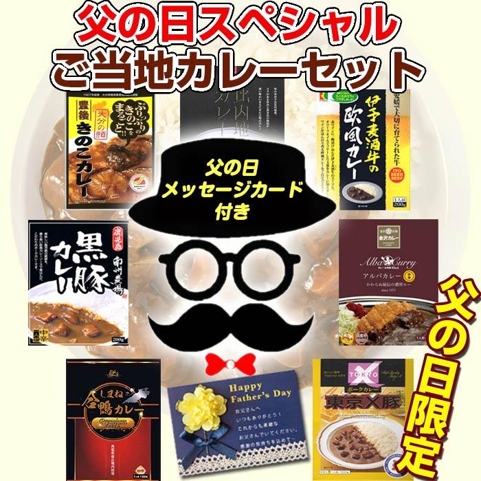 父の日カレーギフト 父の日スペシャルご当地カレーセット メッセージカード付き お父さん