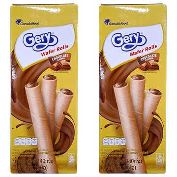 Gery 芝莉 捲心酥 經典巧克力味  140g  2盒