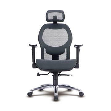 邏爵 特級雙網超NICE工學頭枕全網椅/辦公椅/電腦椅T85CS灰