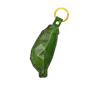 PIPILALA｜立體植鞣革鑰匙圈 台灣島