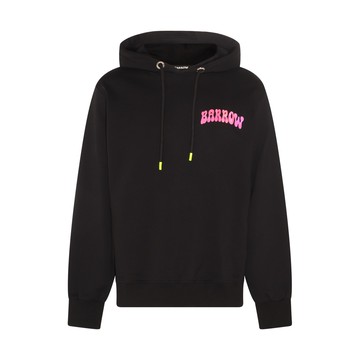 Barrow - Black Cotton Lettering Sweatshirt