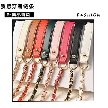 包包配件 包包背帶 DIY包包鏈條減壓帶斜挎包包鏈條包帶女斜跨金屬鏈條女包配件單肩帶百搭小香風