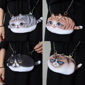 夏季可愛包包女2017新款單肩斜挎貓咪學生小清新個性迷你小包休閑