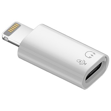 魔宙 手機平板直播傳輸 OTG轉接頭 lightning公 轉 Type-C母  白色  1個  單一產品