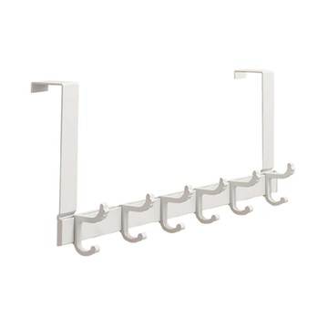 超級工廠 造型掛勾 加長款 6鉤  白色  1個