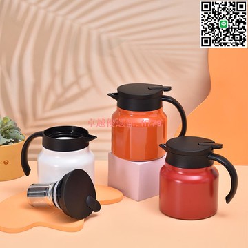 【卓越優選館】新款不銹鋼智能顯溫燜茶壺帶茶倉辦公保溫咖啡壺老白茶泡茶壺現貨 咖啡壺 咖啡杯