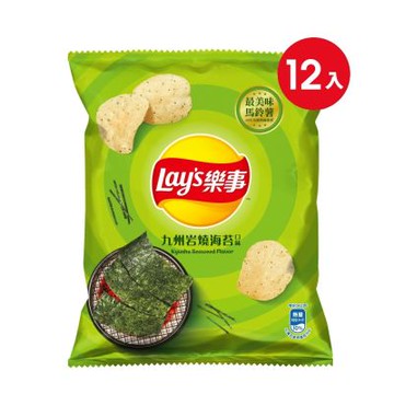 樂事 九州岩燒海苔芋片(34gx12包)