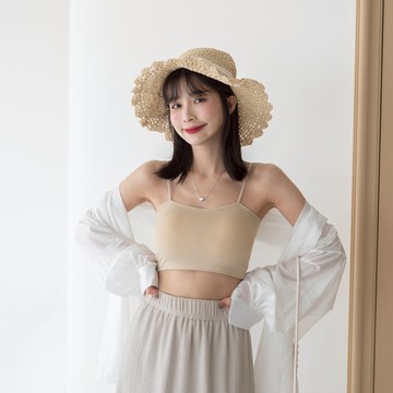 細肩可調冰絲短版BRATOP背心小可愛 ST139701【現貨】