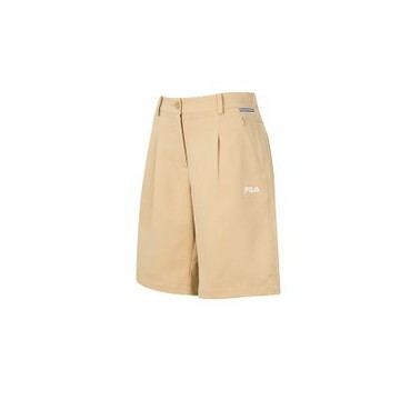 FILA 女平織短褲-卡其 5SHA-1722-KK