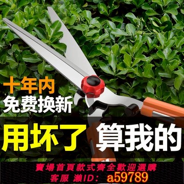 【廠家直銷 可打統編】德國精工草坪剪綠籬剪園藝大剪刀日本園林工具花剪修花專用修枝剪