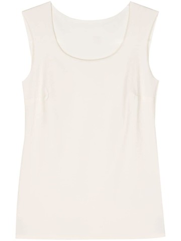 Patrizia Pepe - round-neck tank top - women - Polyamide/Spandex/Elastane - II - Neutrals