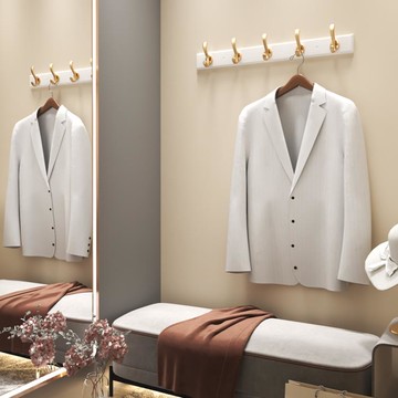 ❤精選❤試衣間掛鉤排鉤毛巾鉤服裝店更衣室墻壁勾衣柜衣服浴室衣鉤免打孔 雙11全館免運