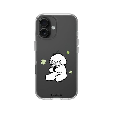 iPhone 16 Clear Case（相機按鈕） 透明 - tombonia - 愛的幸運草