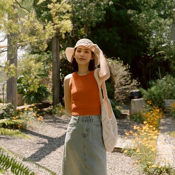 QUEENSHOP_ S 女裝 多色素面華夫格削肩背心 六色售 現+預 【01150444】