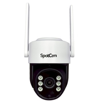 SpotCam 全彩夜視可旋轉2.5K防水IP65網路攝影機監視器  1個  PT1