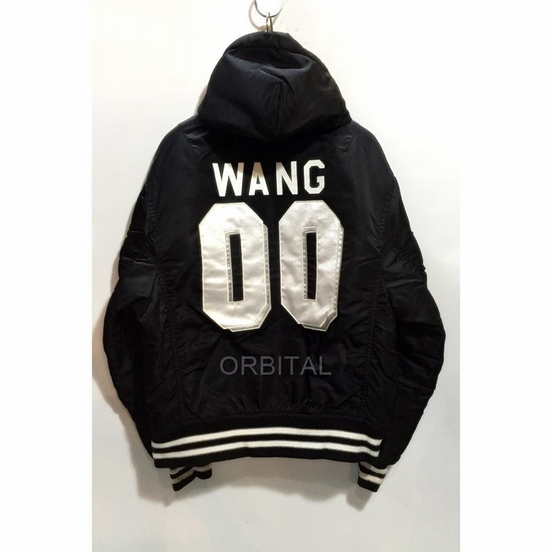 代官山)Alexander Wang アレキサンダーワン ATHLETIC PATCH HOODED BOMBER ナンバリング パデットジャケット  ブラック S | LINEブランドカタログ