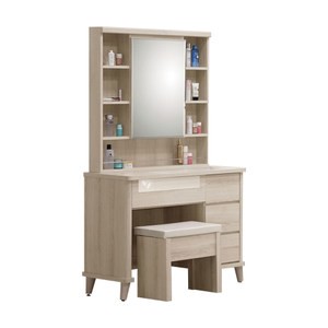 維娜3尺開門鏡台含椅