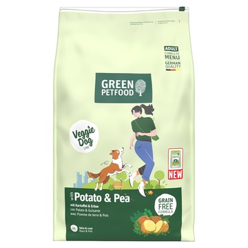 GREEN PETFOOD 綠自然 成狗用機能素食無穀低敏乾糧  10kg  1個  馬鈴薯+豌豆