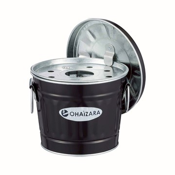 日本 OBAKETSU ohaizara 手工製桌上型煙灰缸 1L黑色