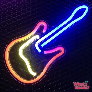 廠商配送 Light in Plan O 造型背板霓虹燈(吉他)